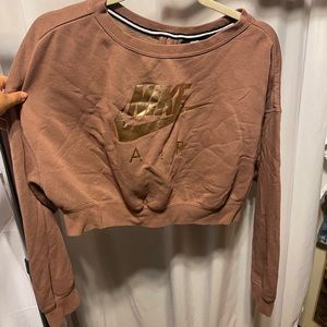 Nike air cropped sweatshirt